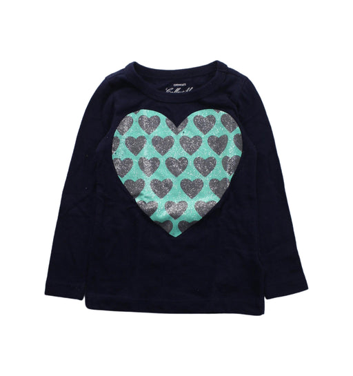 A Blue Long Sleeve T Shirts from Crewcuts in size 2T for girl. (Front View)