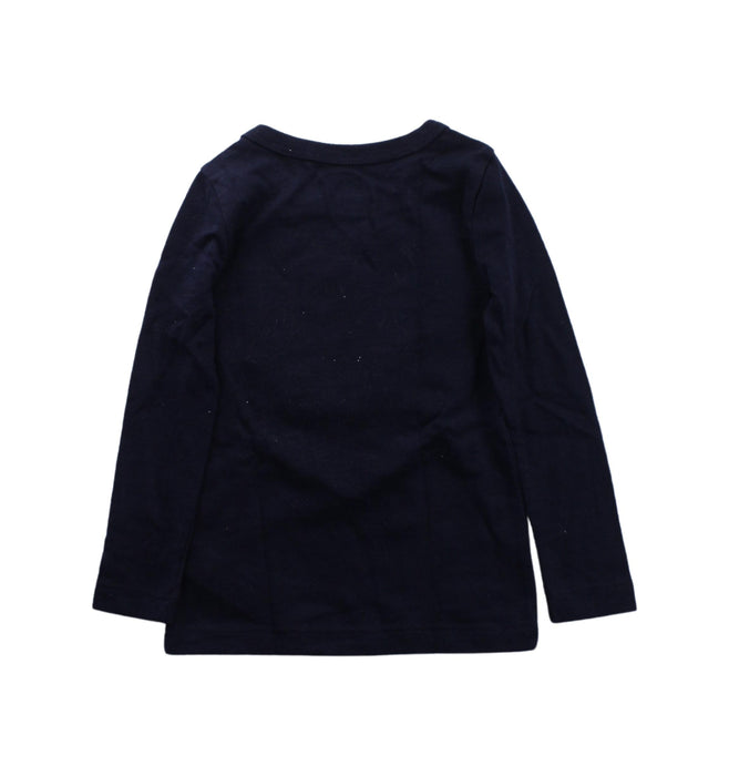 A Blue Long Sleeve T Shirts from Crewcuts in size 2T for girl. (Back View)