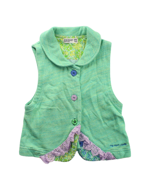 A Green Dress Up Vests from Ragmart in size 2T for girl. (Front View)