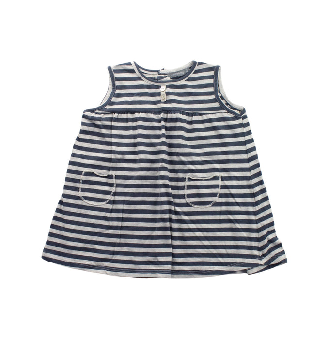 A Blue Sleeveless Dresses from 1 + in the family in size 12-18M for girl. (Front View)
