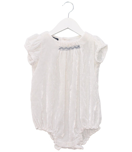 A Ivory Short Sleeve Bodysuits from Velveteen in size 2T for girl. (Front View)
