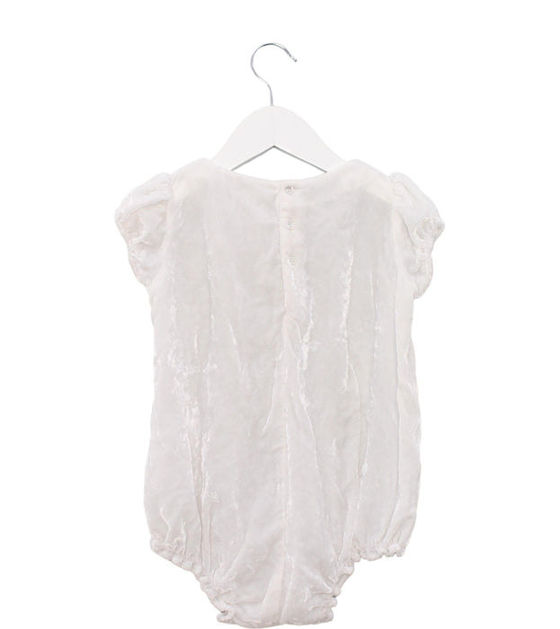 A Ivory Short Sleeve Bodysuits from Velveteen in size 2T for girl. (Back View)