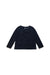 A Navy Long Sleeve Tops from Burberry in size 2T for girl. (Front View)