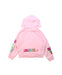A Pink Zippered Sweatshirts from Nike in size 4T for girl. (Back View)