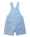 A Blue Overall Shorts from Petit Bateau in size 6-12M for boy. (Front View)