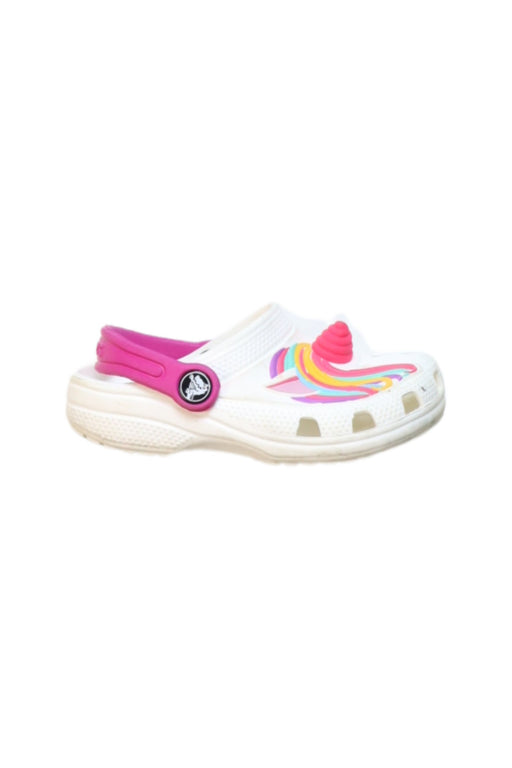 A Multicolour Sandals from Crocs in size 4T for girl. (Front View)
