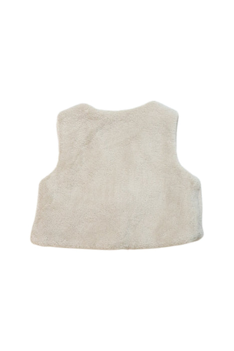 A Ivory Outerwear Vests from Troizenfants in size 0-3M for girl. (Back View)