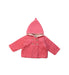 A Pink Lightweight Jackets from Petit Bateau in size 0-3M for girl. (Front View)