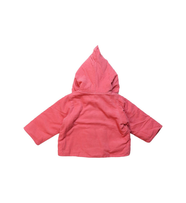 A Pink Lightweight Jackets from Petit Bateau in size 0-3M for girl. (Back View)