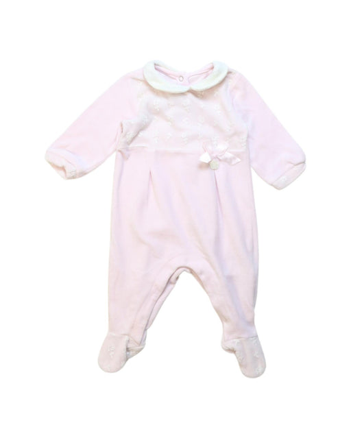 A Pink Onesies from Chicco in size 0-3M for girl. (Front View)