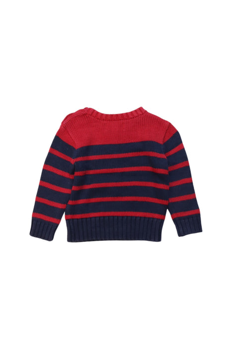A Red Knit Sweaters from Polo Ralph Lauren in size 6-12M for boy. (Back View)