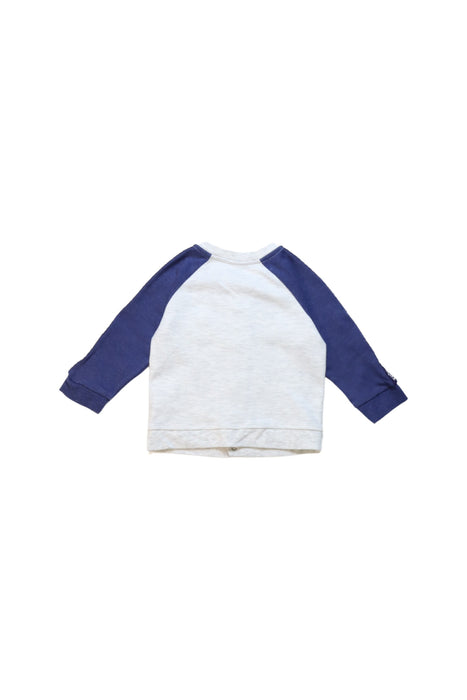 A Blue Buttoned Sweatshirts from Tommy Hilfiger in size 6-12M for boy. (Back View)