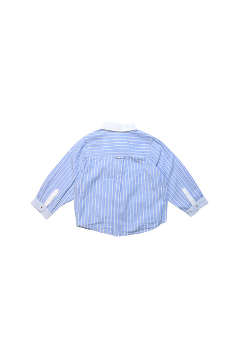A Blue Long Sleeve Shirts from Jacadi in size 12-18M for boy. (Back View)