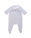 A White Onesies from Jacadi in size 0-3M for girl. (Front View)