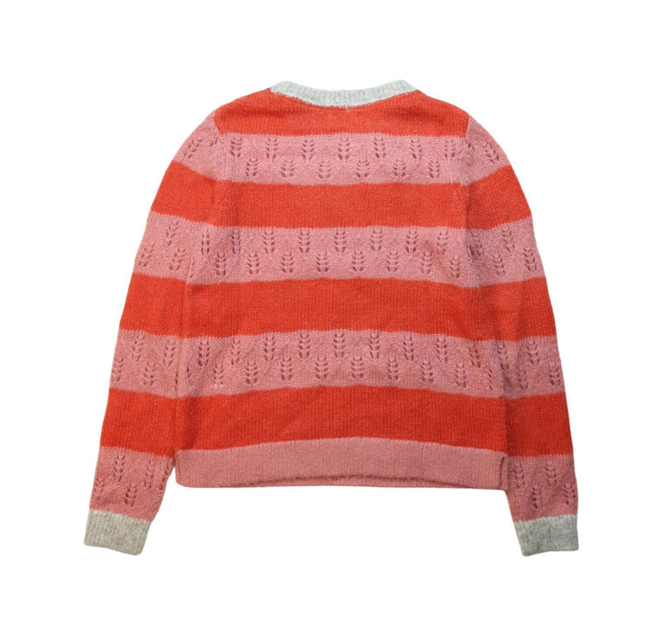 A Red Knit Sweaters from Boden in size 9Y for girl. (Back View)