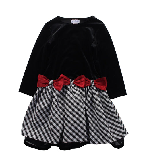 A Black Long Sleeve Dresses from Moody Tiger in size 4T for girl. (Front View)