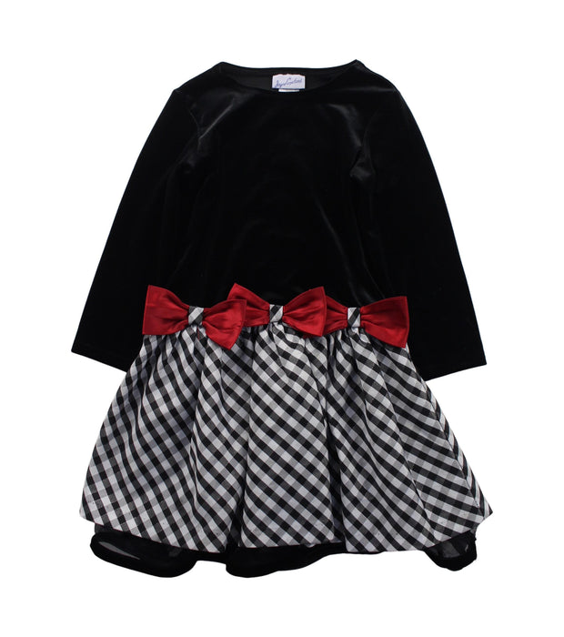 A Black Long Sleeve Dresses from Moody Tiger in size 4T for girl. (Front View)