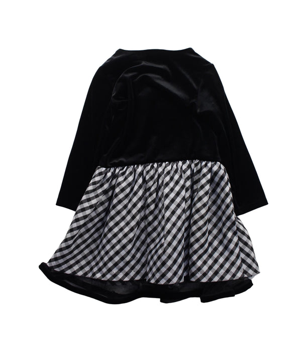 A Black Long Sleeve Dresses from Moody Tiger in size 4T for girl. (Back View)