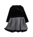 A Black Long Sleeve Dresses from Moody Tiger in size 4T for girl. (Back View)