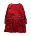 A Red Long Sleeve Dresses from Rose et Théo in size 6T for girl. (Back View)
