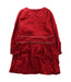 A Red Long Sleeve Dresses from Rose et Théo in size 6T for girl. (Back View)