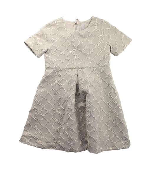 A Beige Short Sleeve Dresses from Dior in size 6T for girl. (Front View)