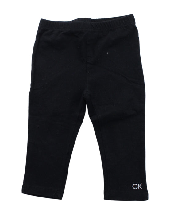 A Black Leggings from Calvin Klein in size 3T for girl. (Front View)