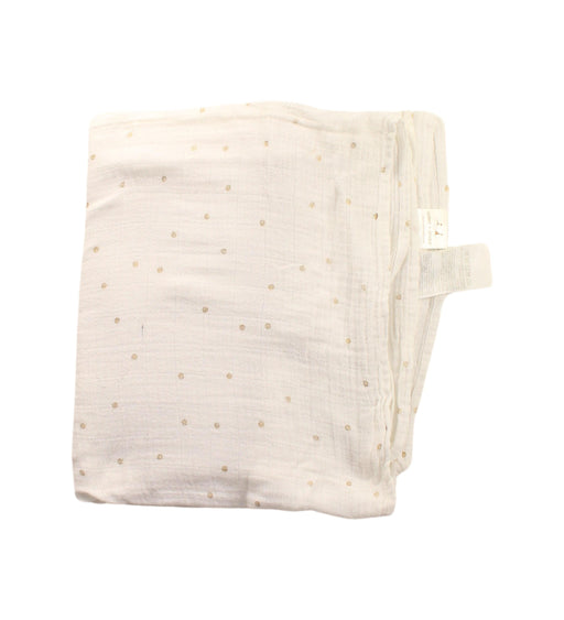 A White Swaddles from Aden & Anais in size O/S for neutral. (Front View)