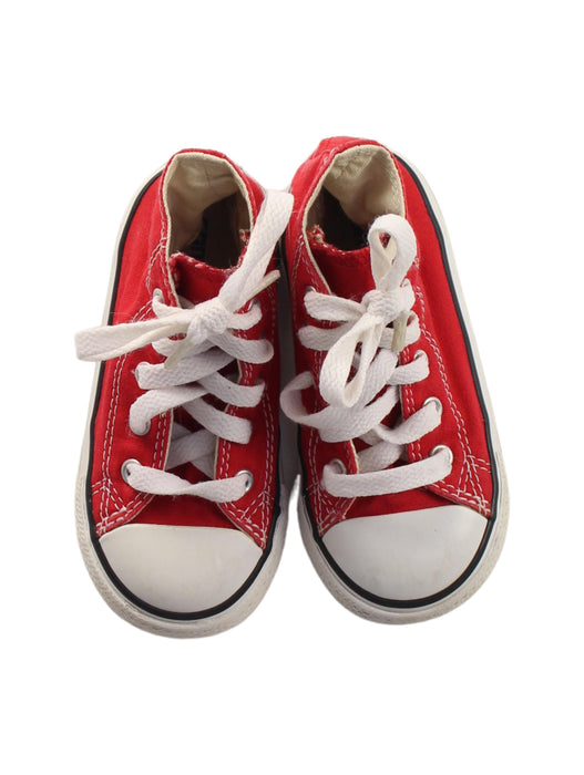 A Red Sneakers from Converse in size 18-24M for boy. (Back View)
