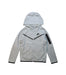 A Grey Zippered Sweatshirts from Nike in size 6T for boy. (Front View)