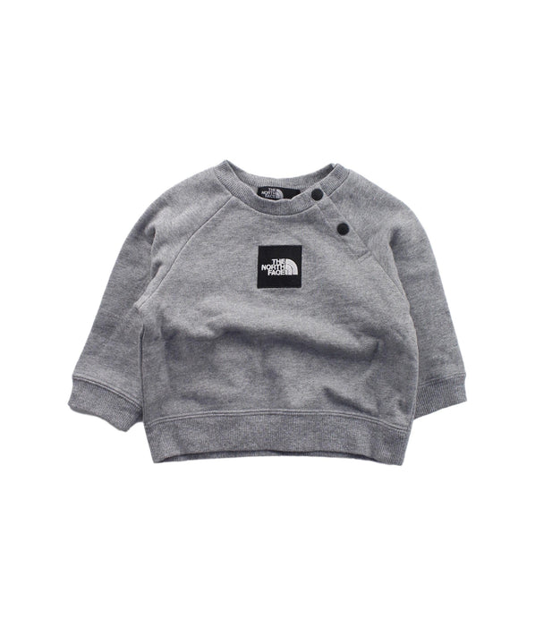 A Grey Buttoned Sweatshirts from The North Face in size 6-12M for boy. (Front View)