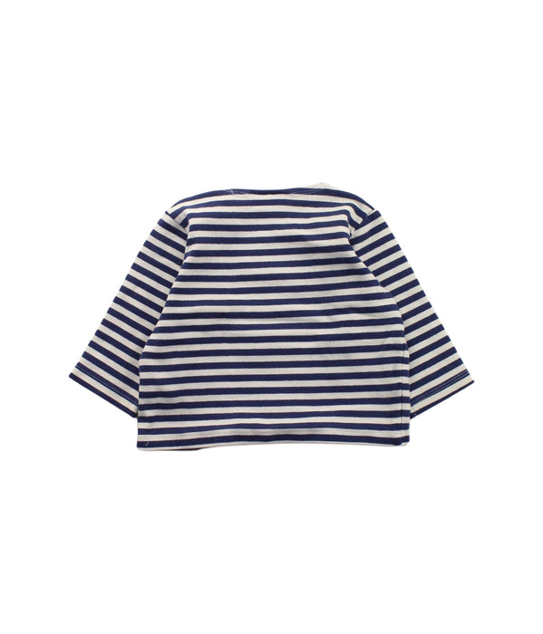 A Blue Long Sleeve T Shirts from Molo in size 6-12M for girl. (Back View)