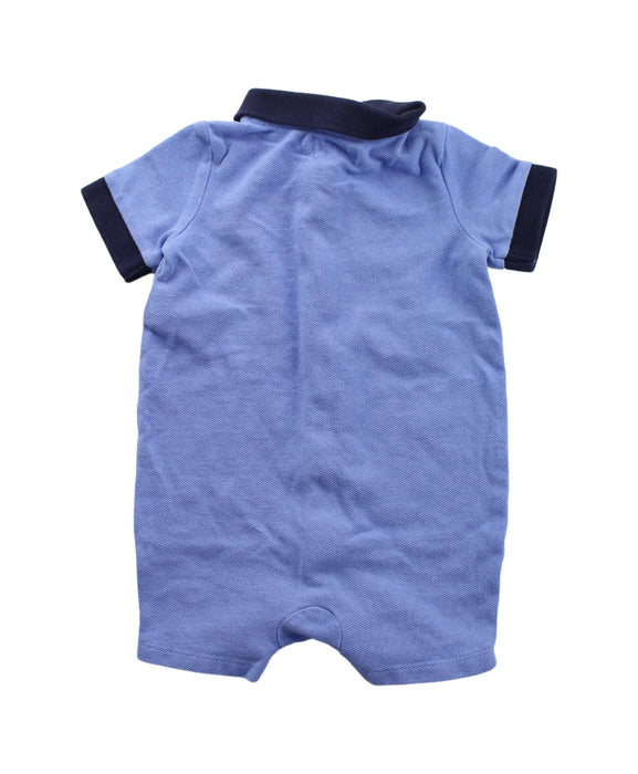 A Blue Short Sleeve Rompers from Ralph Lauren in size 3-6M for boy. (Back View)