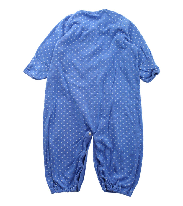 A Blue Long Sleeve Jumpsuits from Petit Bateau in size 6-12M for girl. (Back View)