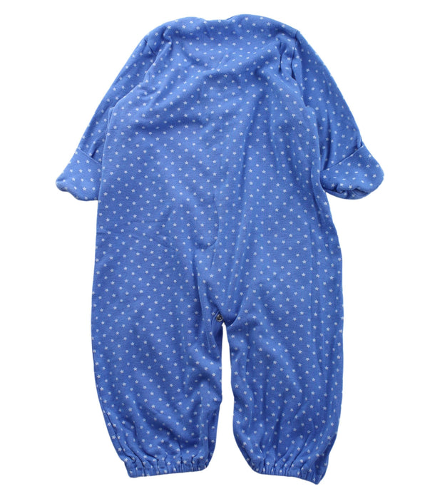 A Blue Long Sleeve Jumpsuits from Petit Bateau in size 6-12M for girl. (Back View)