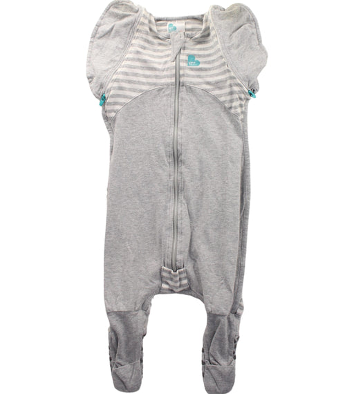 A Grey Sleepsacs from Love To Dream in size 6-12M for girl. (Front View)