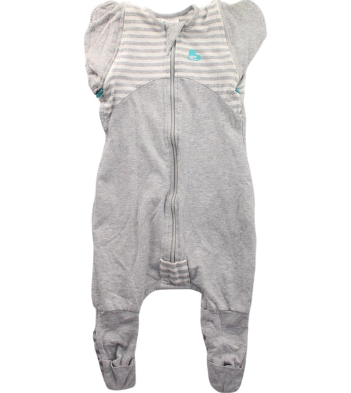 A Grey Sleepsacs from Love To Dream in size 6-12M for girl. (Front View)