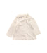 A White Long Sleeve Tops from Petit Bateau in size 0-3M for girl. (Front View)