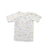 A White Short Sleeve Tops from Miki House in size 0-3M for girl. (Front View)