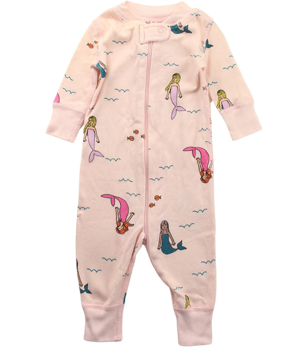 A Pink Long Sleeve Jumpsuits from Hanna Andersson in size 0-3M for girl. (Front View)