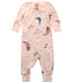 A Pink Long Sleeve Jumpsuits from Hanna Andersson in size 0-3M for girl. (Back View)