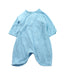 A Blue Short Sleeve Rompers from Mides in size 3-6M for boy. (Back View)