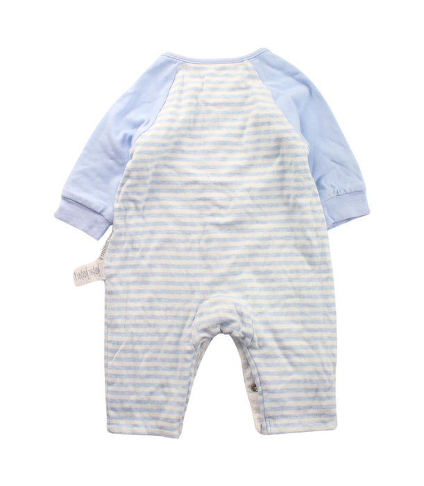 A Blue Long Sleeve Jumpsuits from Mides in size 3-6M for boy. (Back View)