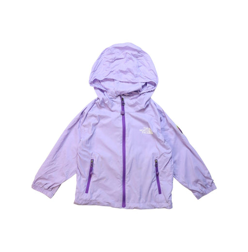 A Purple Lightweight Jackets from The North Face in size 2T for girl. (Front View)