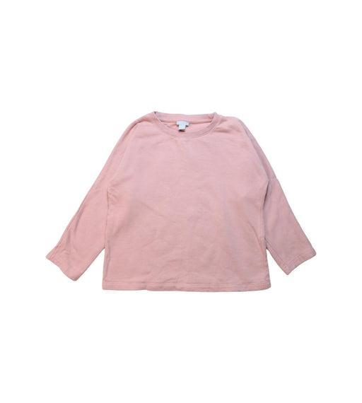 A Pink Long Sleeve T Shirts from COS in size 4T for girl. (Front View)