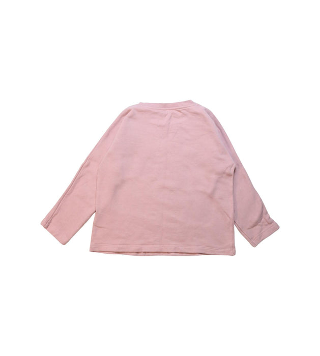 A Pink Long Sleeve T Shirts from COS in size 4T for girl. (Back View)
