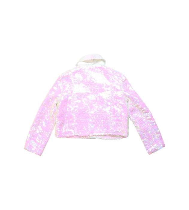 A Pink Lightweight Jackets from Seed in size 2T for girl. (Back View)