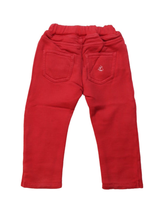 A Red Casual Pants from Petit Bateau in size 12-18M for girl. (Back View)