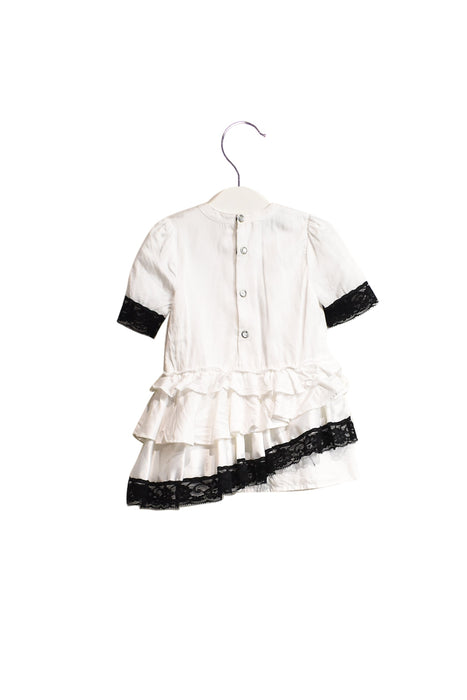 A White Short Sleeve Dresses from Diesel in size 3-6M for girl. (Back View)