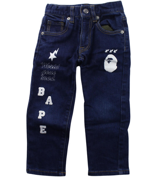 A Blue Jeans from BAPE KIDS in size 2T for boy. (Front View)